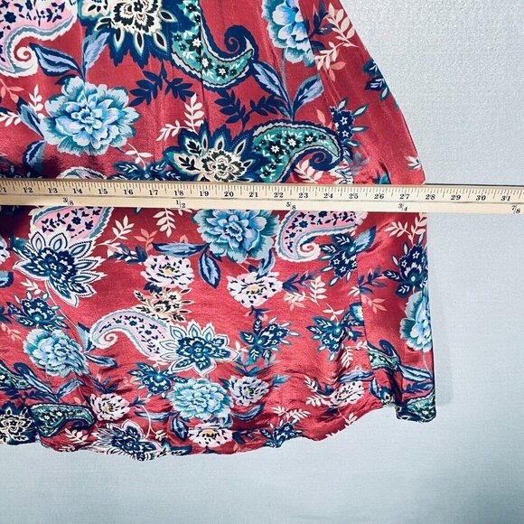 Sundance Dress Womens S Multicolor Rayon Floral Faux Wrap Pullover Midi - Picture 12 of 14